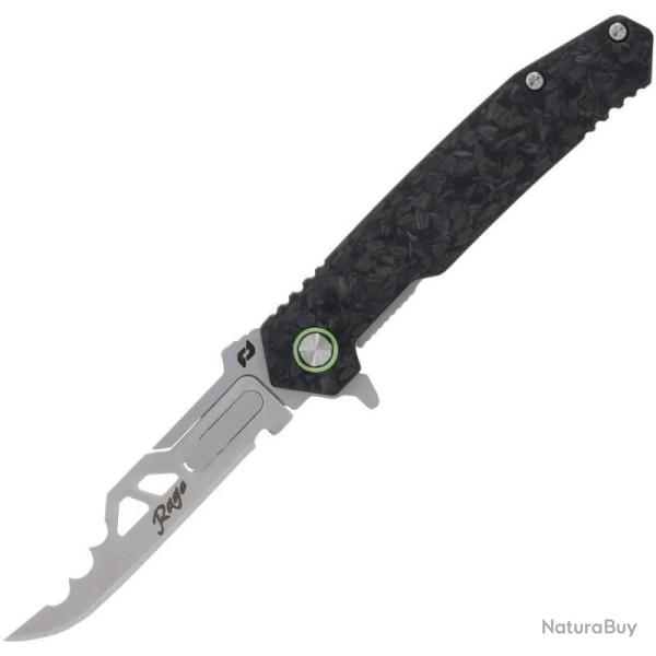 Couteau de Poche Schrade Stryche Enrage Lame Amovible Manche Carbone D�chiquet� SCH1197649