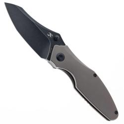Couteau Kansept Baba Yaga Lame Acier CPM 20CV Manche Titane Bronze Anodise Frame Lock K1074A6