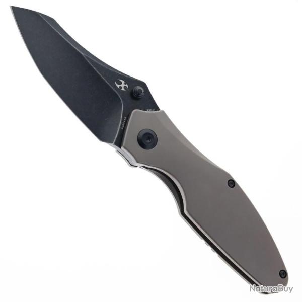 Couteau Kansept Baba Yaga Lame Acier CPM 20CV Manche Titane Bronze Anodise Frame Lock K1074A6