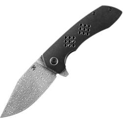 Couteau Kansept Entity Lame Damas Manche Titane Noir TiCn Frame Lock K1036B3