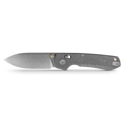 Couteau Vosteed Raccoon TiSlim Lame Acier S35VN Manche Titane Acid Wash Crossbar Lock VOSA4506