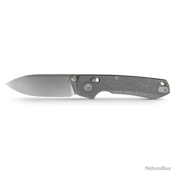 Couteau Vosteed Raccoon TiSlim Lame Acier S35VN Manche Titane Acid Wash Crossbar Lock VOSA4506