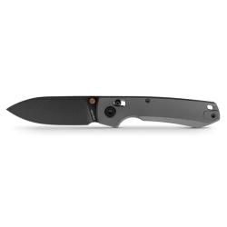 Couteau Vosteed Raccoon TiSlim Lame Acier 154CM Manche Titane Gris Fonce Crossbar Lock VOSA4505