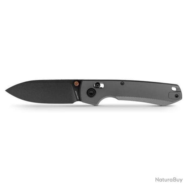 Couteau Vosteed Raccoon TiSlim Lame Acier 154CM Manche Titane Gris Fonce Crossbar Lock VOSA4505