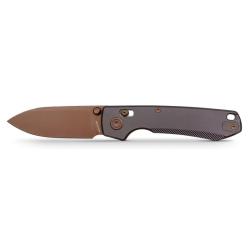 Couteau Pliant Vosteed Raccoon TiSlim Lame Acier 154CM Manche Titane Violet Crossbar Lock VOSA4503