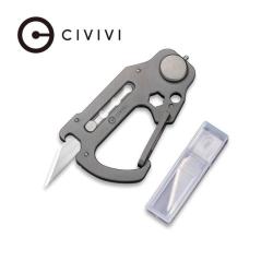 Multi-Outil Civivi Polymorph Lame Acier 9Cr18MoV Carabine Titane Gris CIVC200451