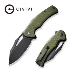 Couteau Civivi BullTusk Lame Acier 14C28N Manche G10 Vert OD Liner Lock CIVC230172