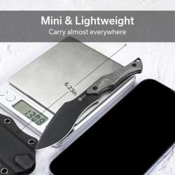 Couteau de Cou Civivi Vaquita II Lame Acier Nitro-V Manche Micarta Vert &Eacute;tui Kydex Collier CIVC047C3
