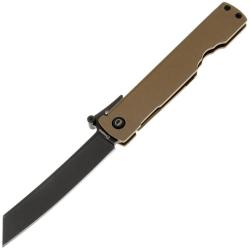 Couteau de Poche Daggerr Higonokami Lame Acier VG-10 Manche Acier Brun Frame Lock DGRHGBRBW