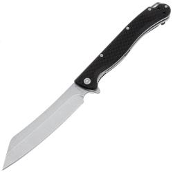 Couteau de Poche Daggerr Tesak Lame Acier 8Cr14MoV Stonewash Manche FRN Noir Liner Lock DGRTKFBKSW