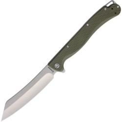 Couteau de Poche Daggerr Tesak Lame Acier 8Cr14MoV Stonewash Manche FRN Vert Liner Lock DGRTKFOLSW