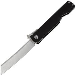 Couteau de Poche Daggerr Higonokami Lame Acier VG-10 Stonewash Manche Acier Frame Lock DGRHGBKSW