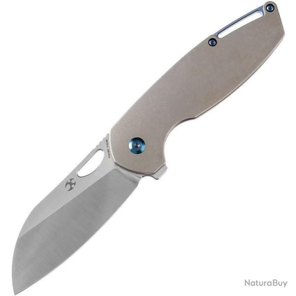 Couteau Pliant Kansept Model 6 Lame Acier CPM S35VN Manche Titane Bronze Frame Lock K1022B5