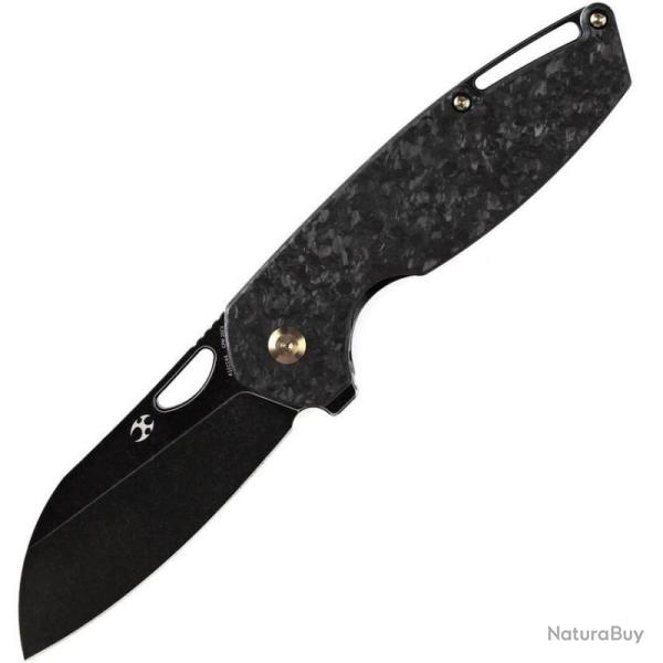 Couteau Pliant Kansept Model 6 Lame Acier CPM 20CV Manche Fibre Carbone Shred Frame Lock K1022A6