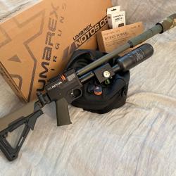 Carabine PCP Umarex NOTOS Custom .22 / 5.5 - Dream Valve,Magpul,bouteille carbon, buck rail...