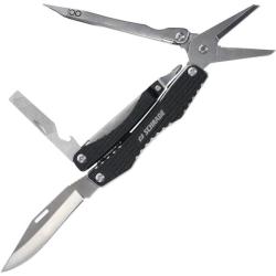 Multi-Outil Schrade Clench Pinces Lame Acier Inox Manche Inox Noir &Eacute;tui SCH1182532