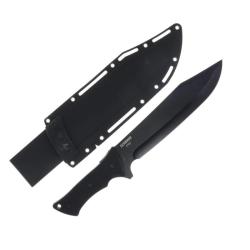 Couteau Fixe Schrade Leroy Lame Acier AUS-8 Manche Caoutchouc &Eacute;tui Aff&ucirc;teur SCH1182516
