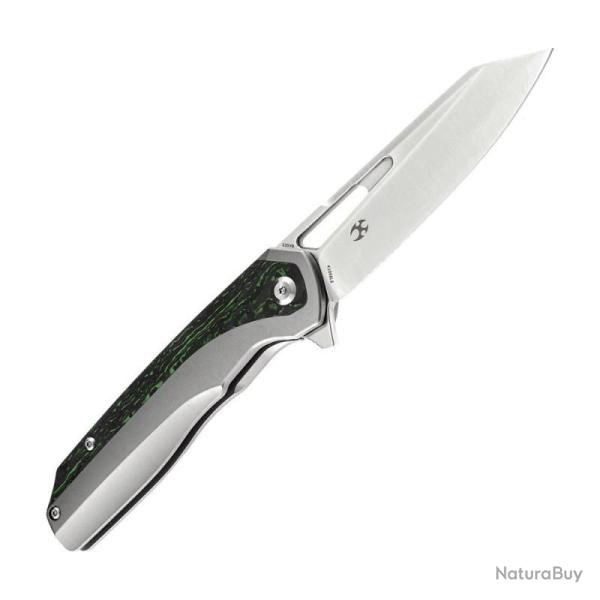 Couteau Kansept Shard Gaucher Lame Acier CPM S35VN Manche Titane Fibre Carbone Frame Lock K1006L6