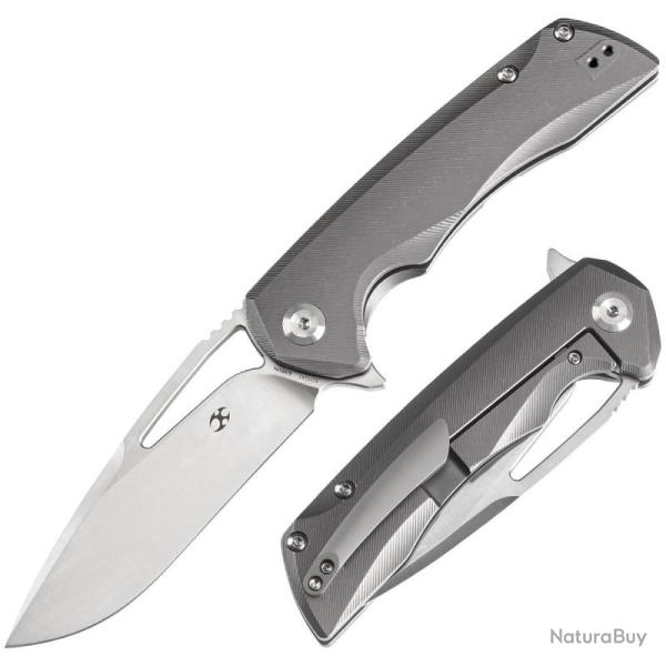 Couteau Pliant Kansept Kryo Lame Acier CPM S35VN Manche Titane Micro-Frais� Frame Lock K1001A7
