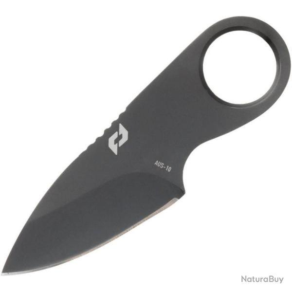 Mini Couteau Fixe Schrade Spare Change Lame Acier AUS-10A Monobloc Anneau SCH1182508