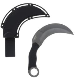 Couteau Fixe Schrade Boneyard Karambit Grand Lame Acier AUS-8 Manche Caoutchouc SCH1182504
