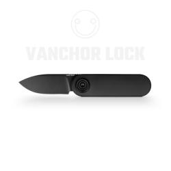Couteau Pliant Vosteed Corgi V Lame Acier 14C28N Manche Aluminium Noir Vanchor Lock VOSA3701