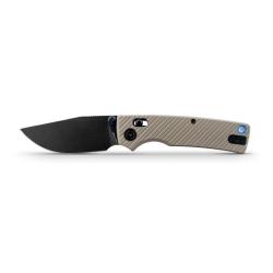 Couteau Pliant Vosteed Porcupine ModSwap Lame Acier 154CM Manche G10 Sable Crossbar Lock VOSA3103