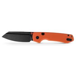 Couteau Pliant Vosteed Raccoon Lame Acier 14C28N Manche G10 Orange Sheepsfoot Top VOSA2931