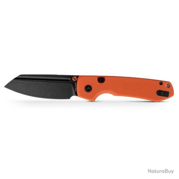 Couteau Pliant Vosteed Raccoon Lame Acier 14C28N Manche G10 Orange Sheepsfoot Top VOSA2931