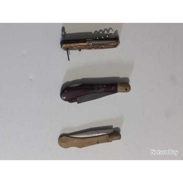 3 petits couteaux � terminer ou r�parer 1