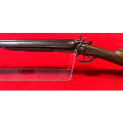 FUSIL A CHIENS ARTISANAL LI&Eacute;GOIS : CAL 16/65, PERCUSSION CENTRALE, GRAVURES FAITE &Agrave; LA MAIN CAT.D