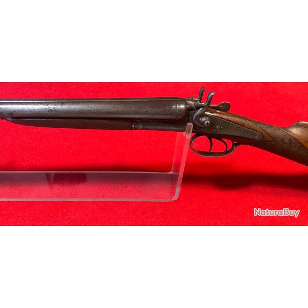 FUSIL A CHIENS ARTISANAL LI�GOIS : CAL 16/65, PERCUSSION CENTRALE, GRAVURES FAITE � LA MAIN CAT.D