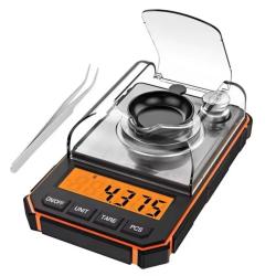 Balance de Pr&eacute;cision 0,001g / 50g Orange - Sp&eacute;cial Rechargement Poudre