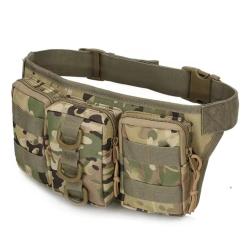 Ceinture Tactique Multipoches Camouflage Jungle Digital - Sac Banane &Eacute;tanche P&ecirc;che Chasse Camping