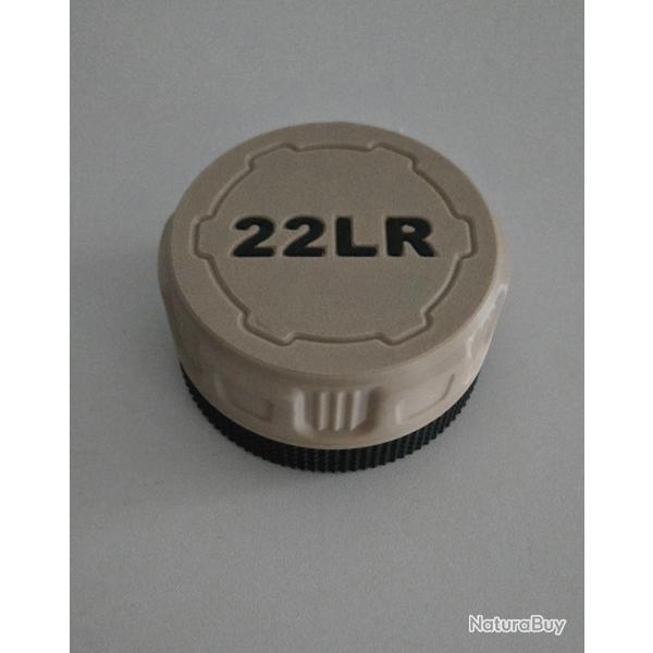 Bo�te de rangement 55 munitions .22LR beige et noir