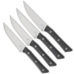 Coffret de 4 couteaux &agrave; steak STD SW G10 - Microtech Noir