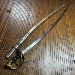 Sabre Officier Cavalerie M1822 - Fournisseur Backes & Delacour - Poin&ccedil;on FDB