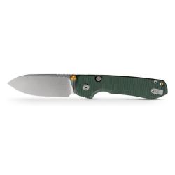 Couteau Pliant Vosteed Raccoon Lame Acier 14C28N Manche Micarta Vert Top Liner Lock VOSA2904