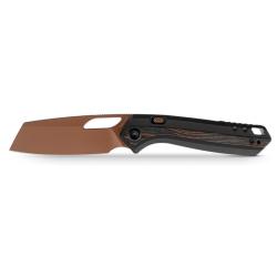 Couteau Pliant Vosteed Kroc 329 Lame Acier S35VN Manche Aluminium Noir G10 Top Liner Lock VOSA1810