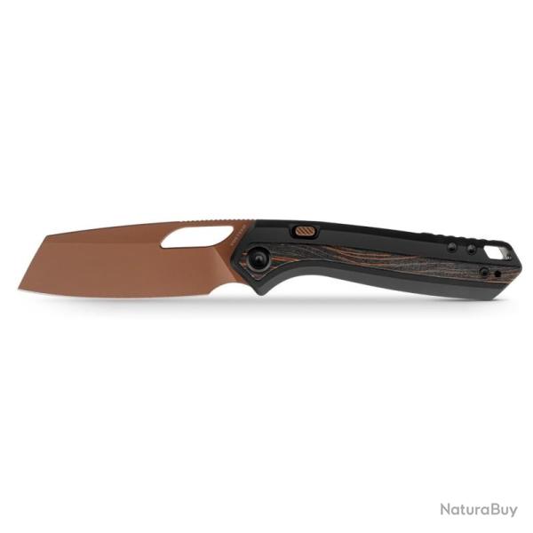 Couteau Pliant Vosteed Kroc 329 Lame Acier S35VN Manche Aluminium Noir G10 Top Liner Lock VOSA1810