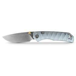 Couteau Vosteed Marten 330 Lame Acier 154CM Manche Aluminium Bleu Clair Top Liner Lock VOSA1614