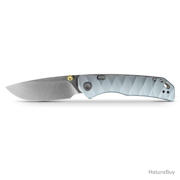 Couteau Vosteed Marten 330 Lame Acier 154CM Manche Aluminium Bleu Clair Top Liner Lock VOSA1614