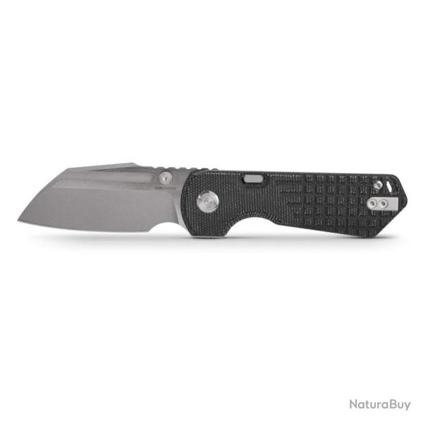 Couteau Pliant Vosteed Hedgehog Lame Acier S35VN Manche Micarta Noir Top Liner Lock VOSA1303