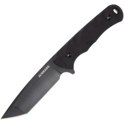 Couteau Fixe Schrade Regime Lame Acier AUS-8 Tanto Manche G10 &Eacute;tui Synth&eacute;tique SCH1136036