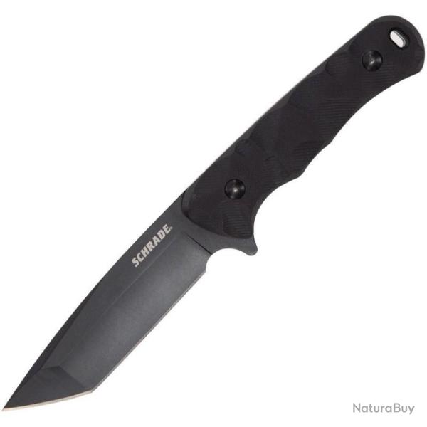 Couteau Fixe Schrade Regime Lame Acier AUS-8 Tanto Manche G10 �tui Synth�tique SCH1136036