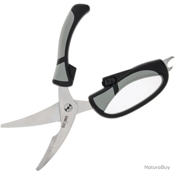 Cisailles Schrade Trail Boss Game Shears Acier Inox Manche TPE �tui Moul� SCH1166382