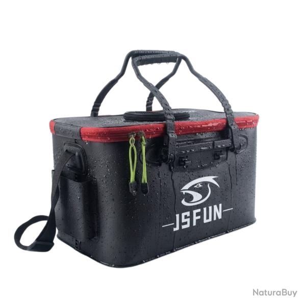 Vivier Pliable JSFUN 40cm - Seau de P�che EVA �pais pour Poisson Vivant & App�ts