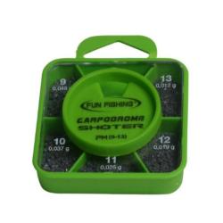 BOITE DE PLOMBS FUN FISHING SHOTER 9-10-11-12-13