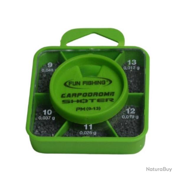 BOITE DE PLOMBS FUN FISHING SHOTER 4-6-8-10-12