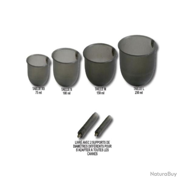 KIT 4 COUPELLES D'AMORCAGE FUN FISHING - 75 A 250 ML